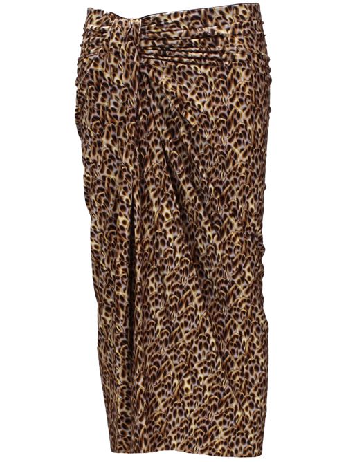 Ochre brown/multicolour skirt MARANT ETOILE | JU0018FAB1K02E10OE